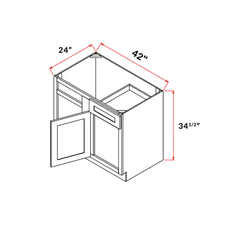 39'' W x 34.5'' H White Standard Base Readyto